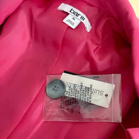 NWT Bar III Pink Double-Breasted Women's Blazer XL - Picture 3 of 3